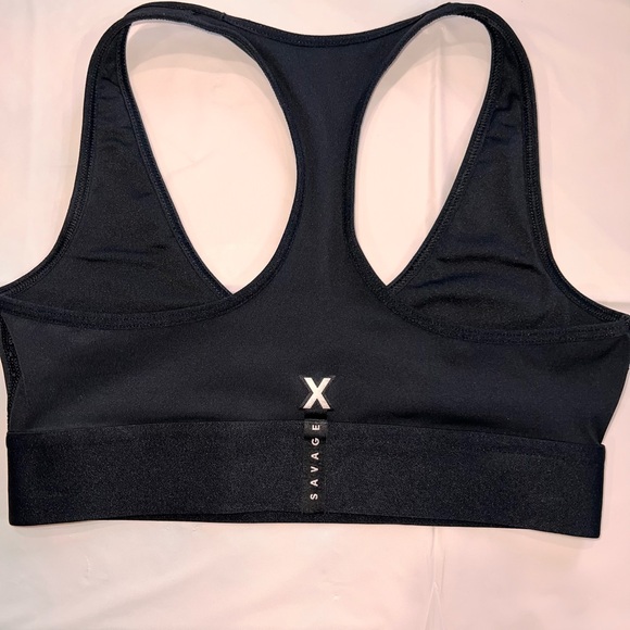 Savage X Fenty Lineup Low-Impact Sport Bra Sz XS Yoga Pilates Casual Raceback - Picture 5 of 8